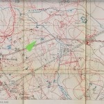 Trench Map Zonnebeke, 28 N.E 1, Edition 5B - Vampir Fm. (Arrow)