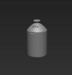 Single British SRD Rum Jar - Cracked - 1:16 / 120mm