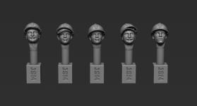 1:35th French Head Set with Adrian Helmet M15