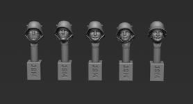 1:35th German Head Set with Steel Helmet M16