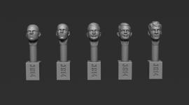 1/35th Head Set without Headdress - Set 1