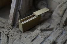 Single German MG Wooden Ammo Box M1901 - open 